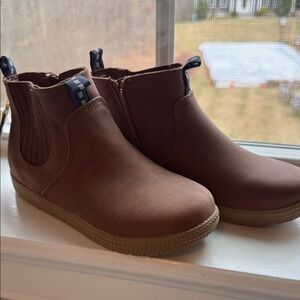 Cat & Jack Brown Chelsea Style Kids Boots